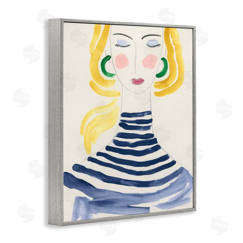 June Erica Vess  | Woman in Stripes