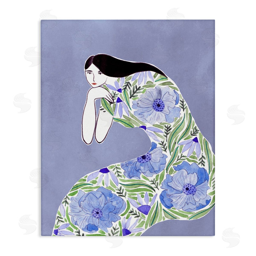 Melissa Wang  | Blue Floral Dress