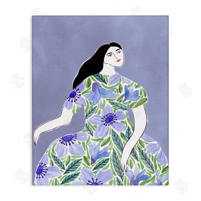 Melissa Wang  | Woman in Blue Floral Gown
