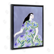 Melissa Wang  | Woman in Blue Floral Gown