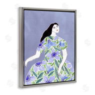 Melissa Wang  | Woman in Blue Floral Gown