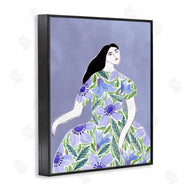Melissa Wang  | Woman in Blue Floral Gown