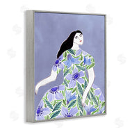 Melissa Wang  | Woman in Blue Floral Gown