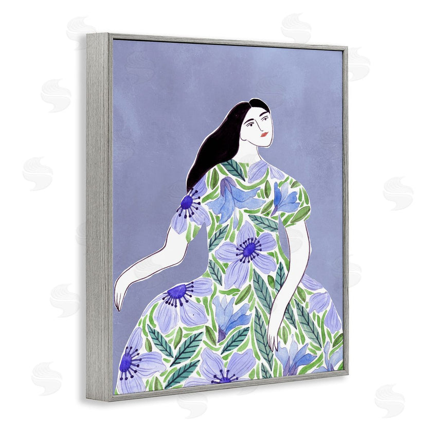 Melissa Wang  | Woman in Blue Floral Gown