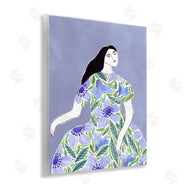 Melissa Wang  | Woman in Blue Floral Gown