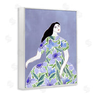 Melissa Wang  | Woman in Blue Floral Gown