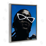 Oladimeji Odunsi  | Stylish Sunglasses on Blue