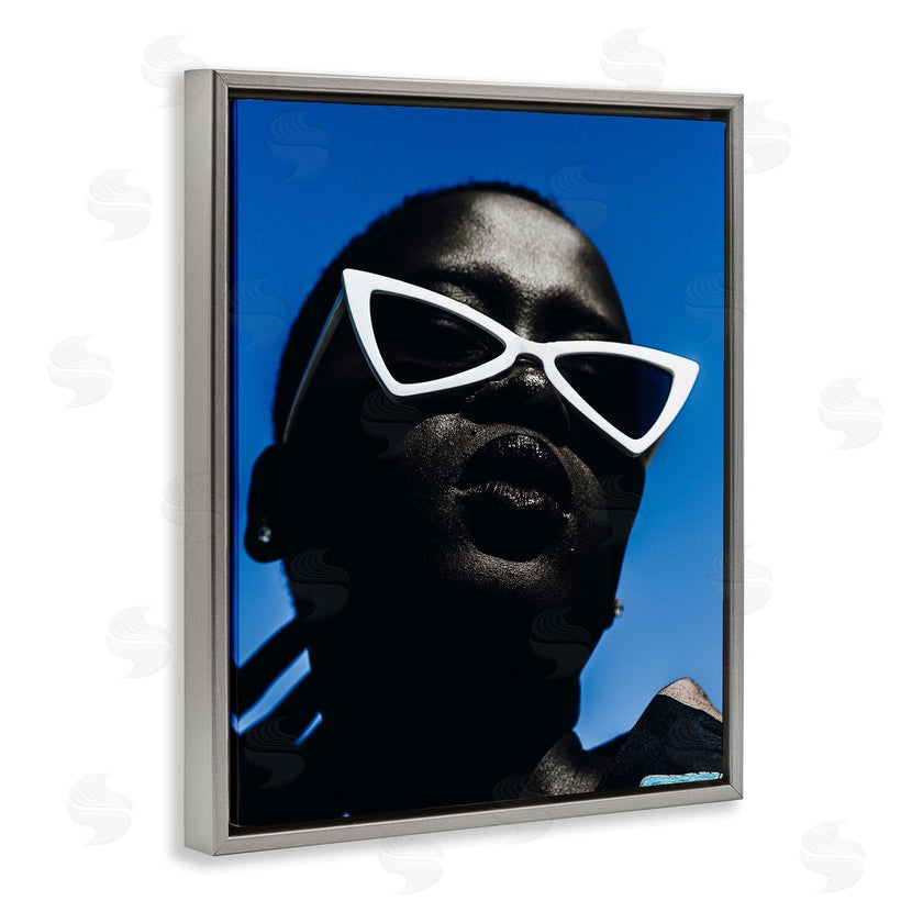 Oladimeji Odunsi  | Stylish Sunglasses on Blue