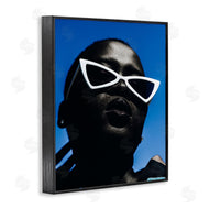 Oladimeji Odunsi  | Stylish Sunglasses on Blue