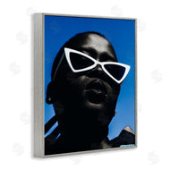 Oladimeji Odunsi  | Stylish Sunglasses on Blue