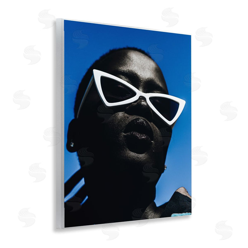 Oladimeji Odunsi  | Stylish Sunglasses on Blue