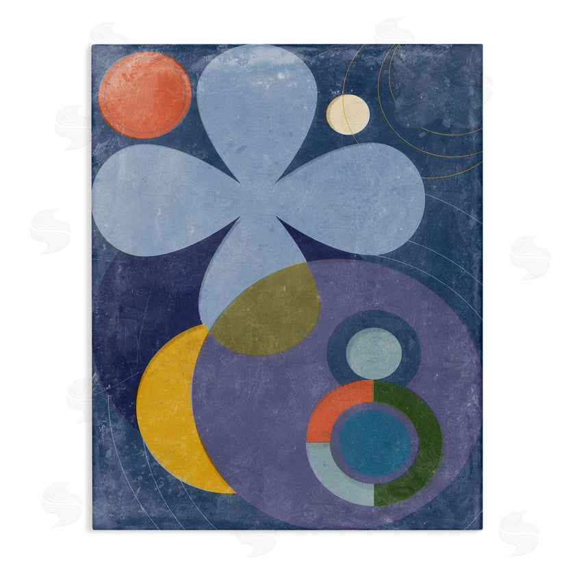 Victoria Barnes  | Blue Retro Curved Shapes