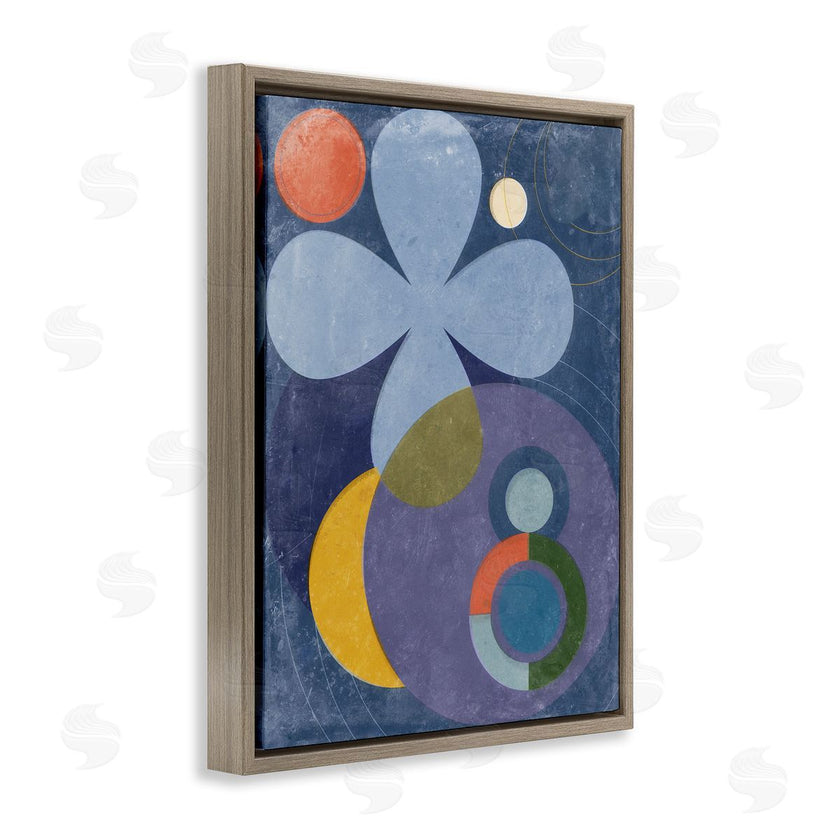 Victoria Barnes  | Blue Retro Curved Shapes