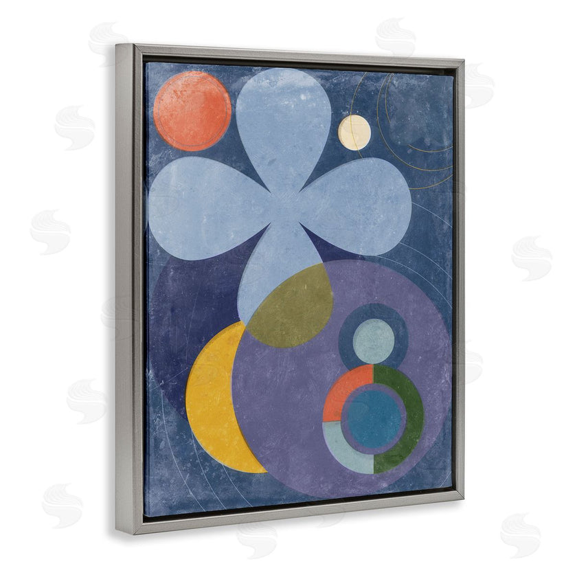 Victoria Barnes  | Blue Retro Curved Shapes
