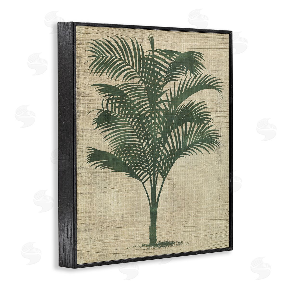 Vintage Palm Plant Black Frame Print Wall Art, Home Decor by June Erica Vess