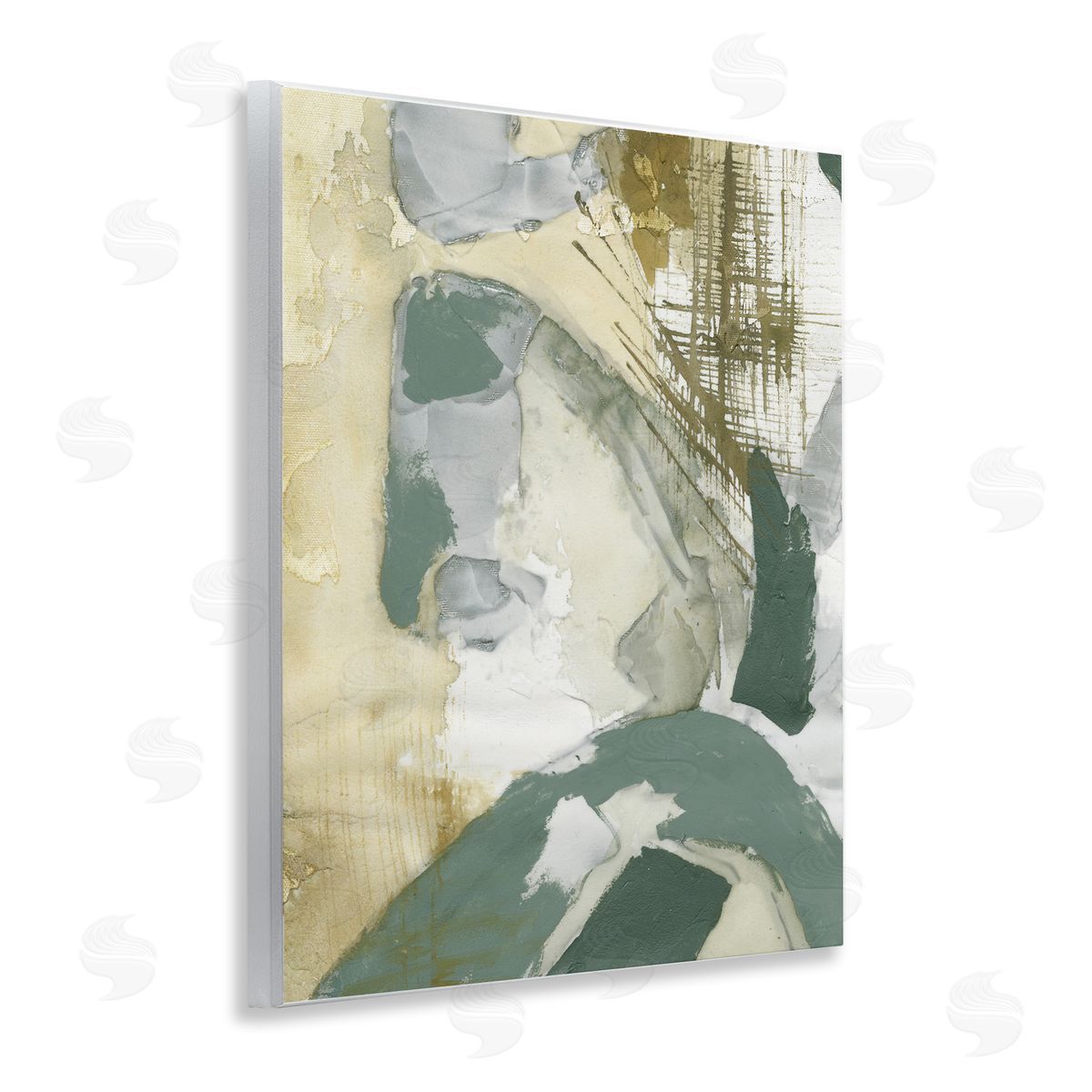 Dynamic Chaotic Abstract Wood Plaque Wall Art, Home Decor by Vanna Lam