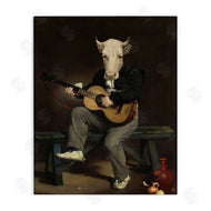 Alicia Longley  | Cow Playing Guitar