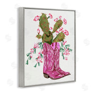 Melissa Wang  | Pink Accent Cactus & Boots