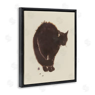 Grace Popp  | Minimal Cat on Beige