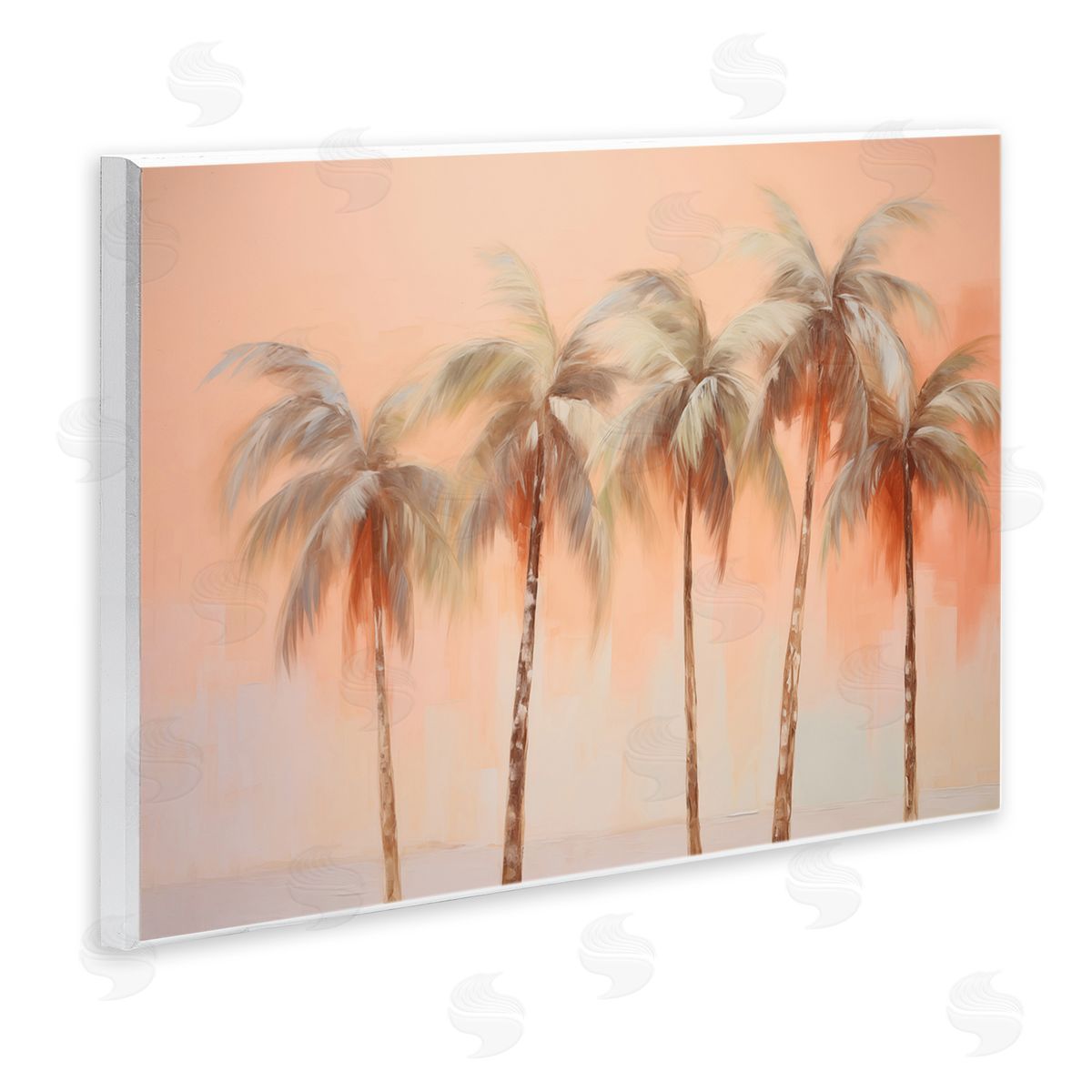 Soft Palm Tree Lineup Wood Plaque Wall Art, Home Decor by Arlington Prints