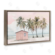 Arlington Prints | Pink Beach Hut & Palms