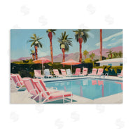 Arlington Prints | Palm Springs Swimming Pool