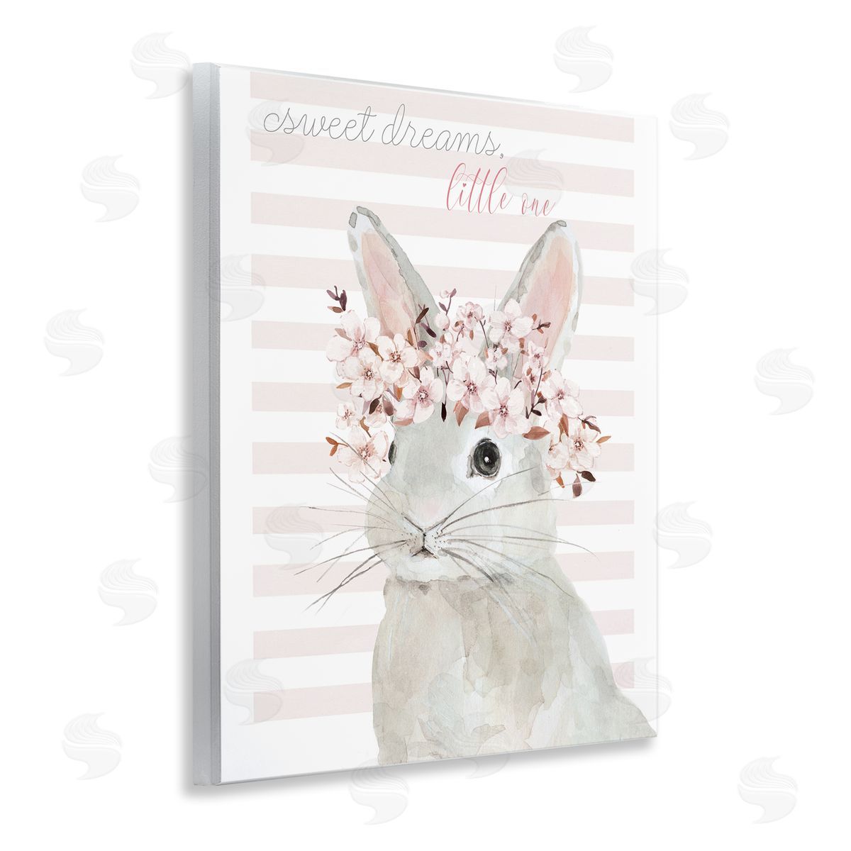 Sweet Dreams Bunny Wood Plaque Wall Art, Home Decor by Jessie Perry