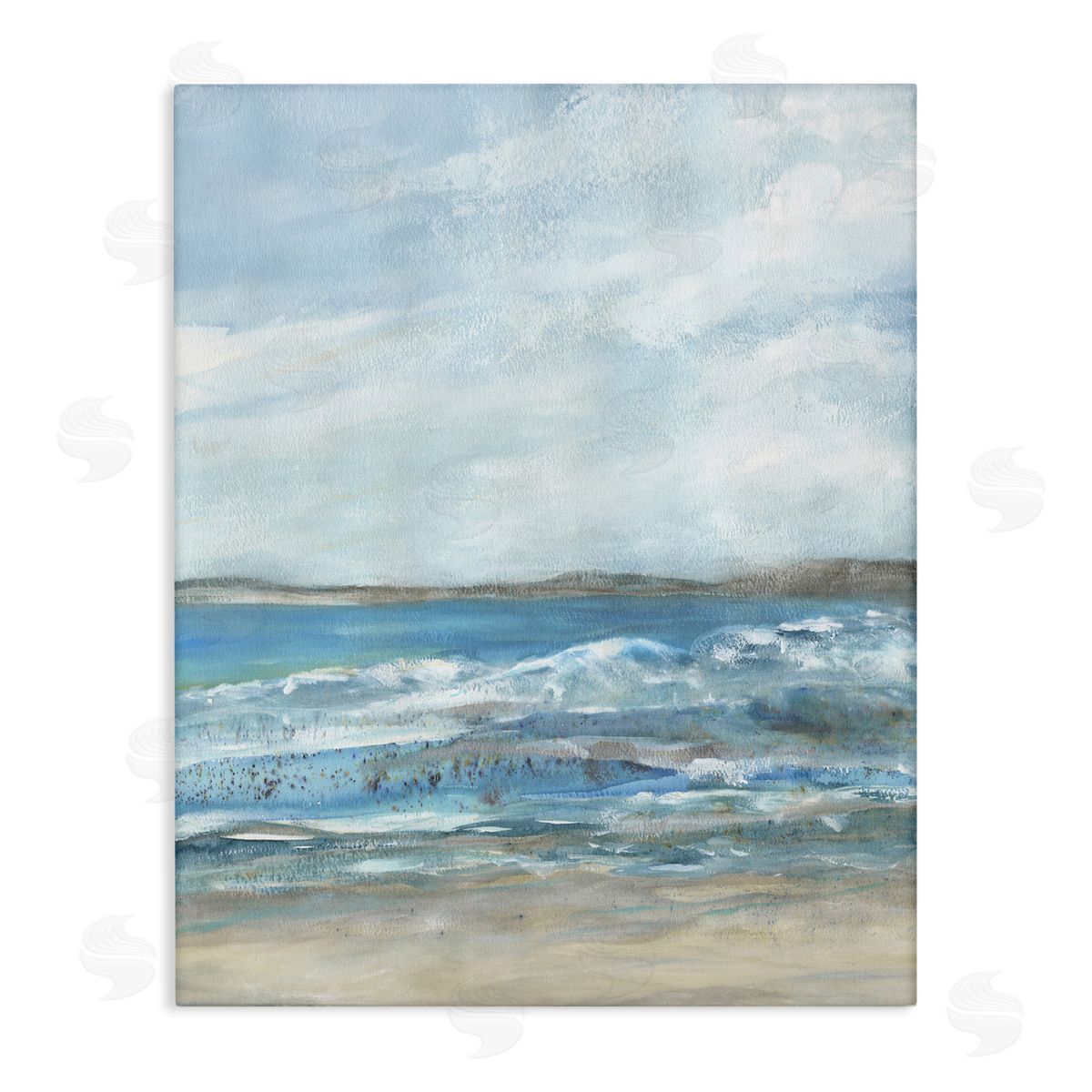 Sandy Surf Beach Canvas Wall Art, Home Decor by Jessie Perry