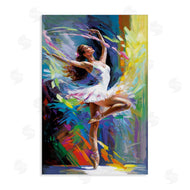 Leon Devenice | Bright Hued Dancing Ballerina