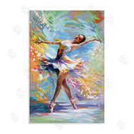 Leon Devenice | Ballerina on Pastel Splatter