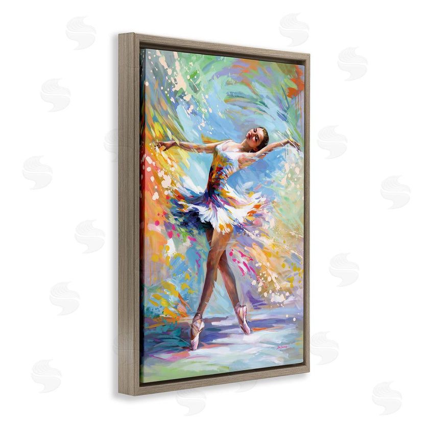 Leon Devenice | Ballerina on Pastel Splatter