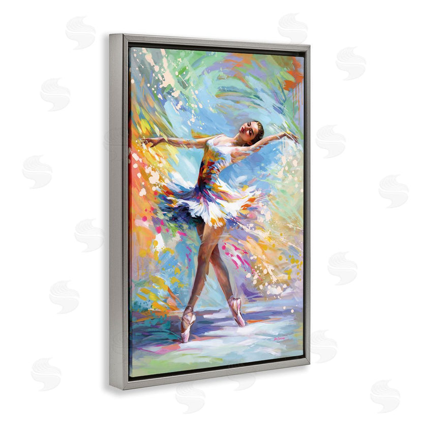 Leon Devenice | Ballerina on Pastel Splatter