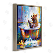 Leon Devenice | Happy Bear in Bathtub