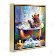 Leon Devenice | Happy Bear in Bathtub