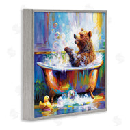 Leon Devenice | Happy Bear in Bathtub