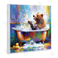 Leon Devenice | Happy Bear in Bathtub