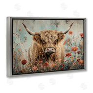 LSR Design Studio | Spring Blooms Highland Cow