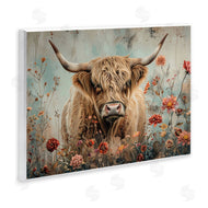 LSR Design Studio | Spring Blooms Highland Cow