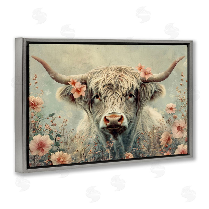 LSR Design Studio | Cow with Cherry Blossoms