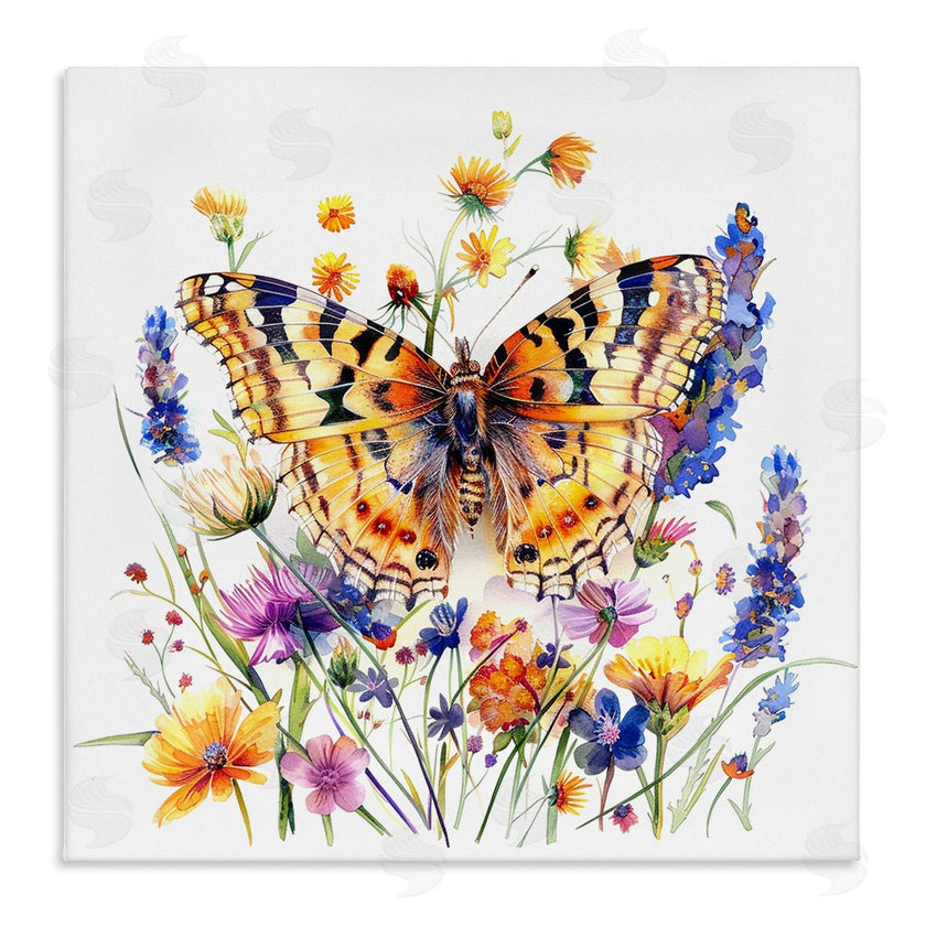 LSR Design Studio | Garden Flowers & Butterfly
