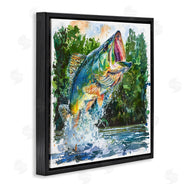 LSR Design Studio | Splashing Bass Fish