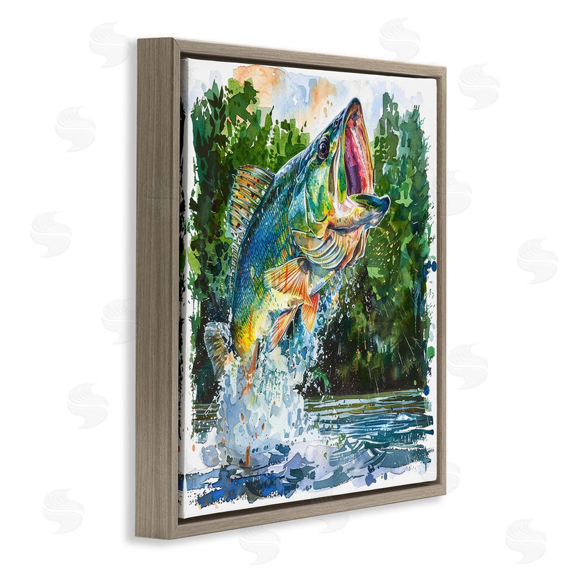 LSR Design Studio | Splashing Bass Fish