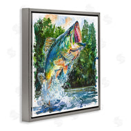LSR Design Studio | Splashing Bass Fish