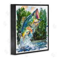 LSR Design Studio | Splashing Bass Fish