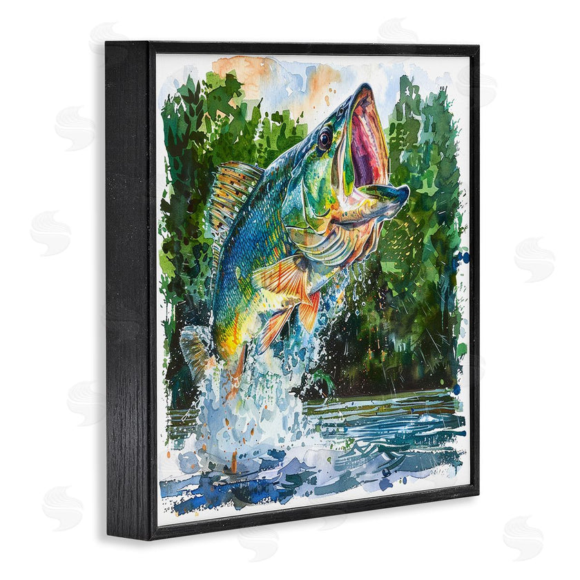 LSR Design Studio | Splashing Bass Fish