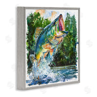 LSR Design Studio | Splashing Bass Fish