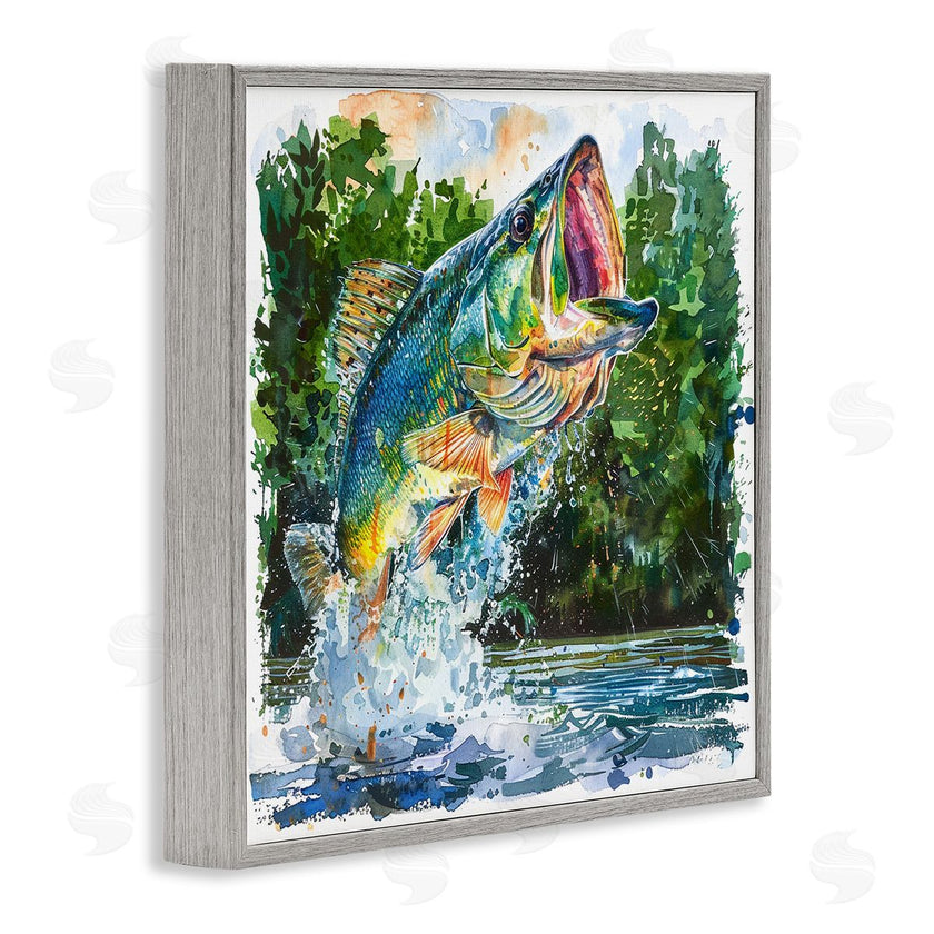 LSR Design Studio | Splashing Bass Fish