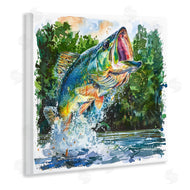 LSR Design Studio | Splashing Bass Fish