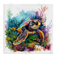 LSR Design Studio | Coral & Sea Life Turtle