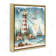 LSR Design Studio | Whimsical Lighthouse & Birds